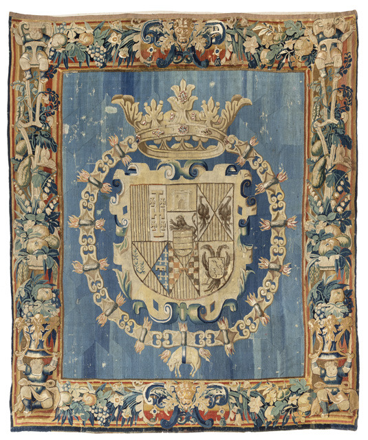 Tapisserie mit Königlichem Wappen