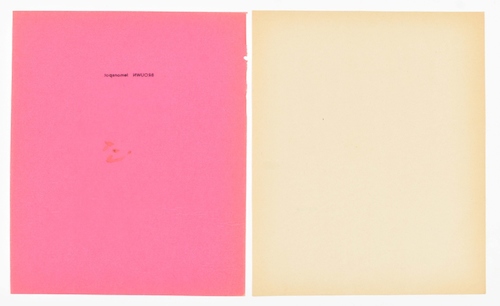 Artists' books, Editions and Ephemera (late 20th cent.)