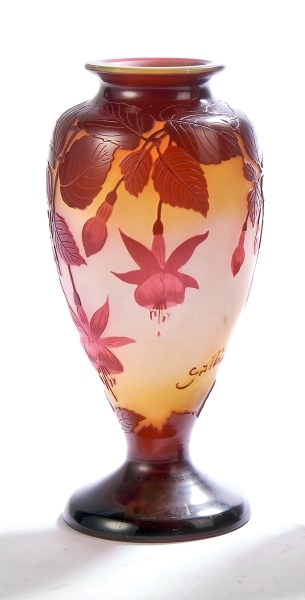 Cameo-Vase, Emile Gallé, Nancy - um 1920