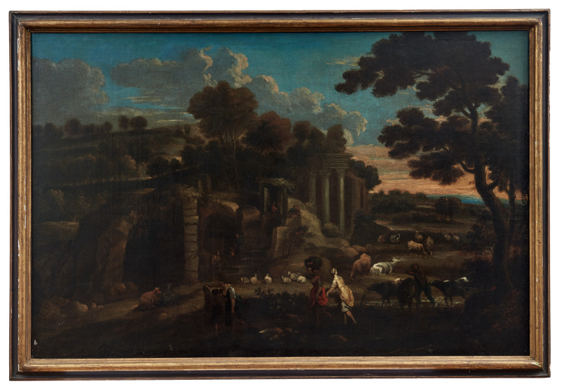 Rubens, Peter Paul - Umkreis: Südliche Landschaft mit antiken Ruinen und...